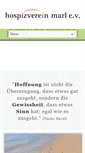 Mobile Screenshot of hospizverein-marl.de